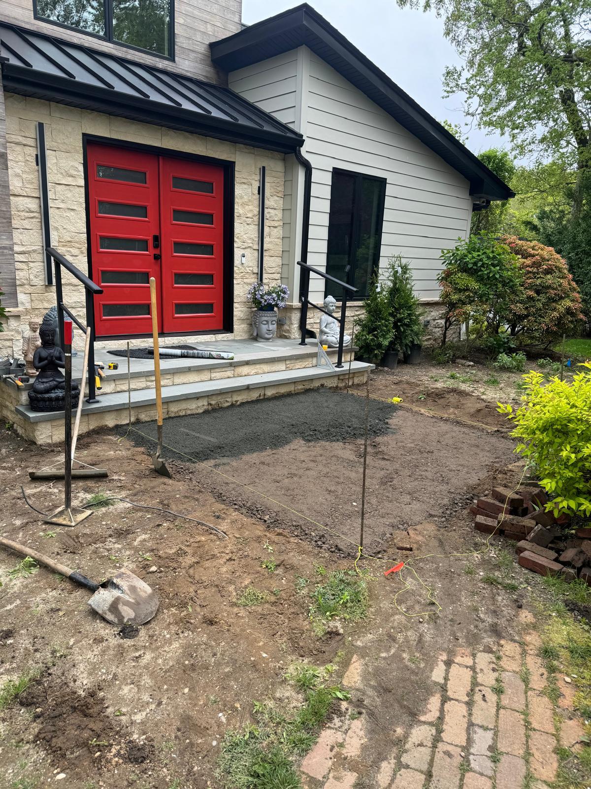 Poolside finish and clean outdoor area