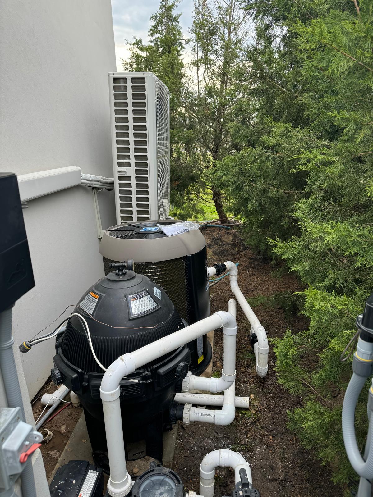 Pool equipment service area by Clear Water Pools